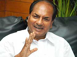 A K Antony, Defence Minister